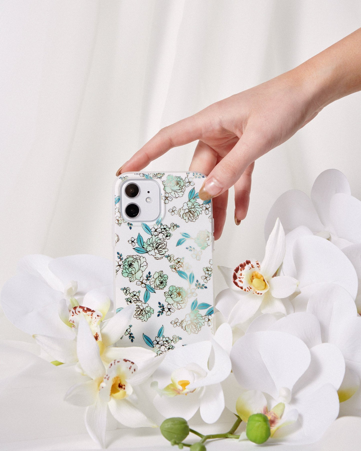 Floral Fantasy Chalk MagSafe® Compatible iPhone Case