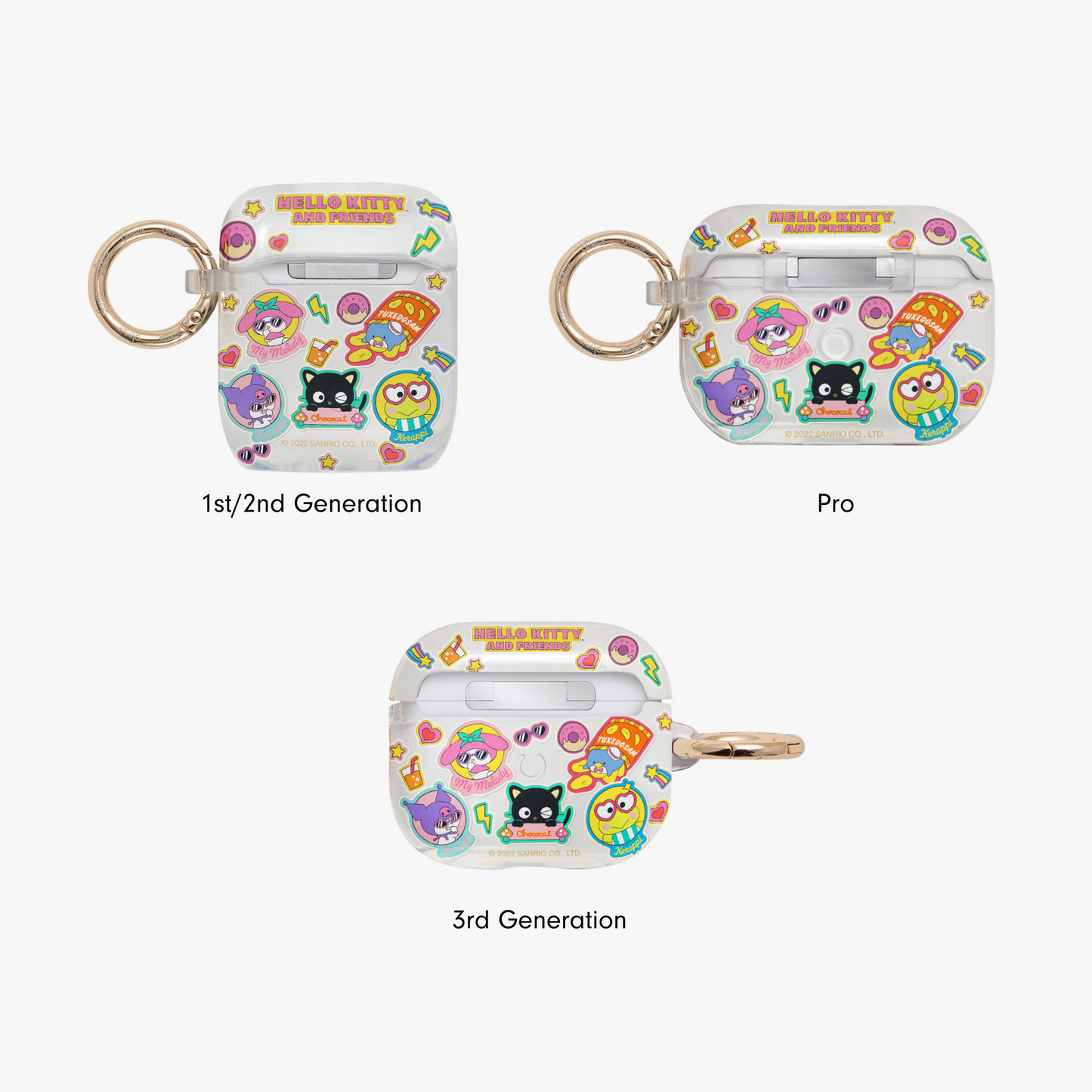 Hello Kitty & Friends Stickers AirPods Case