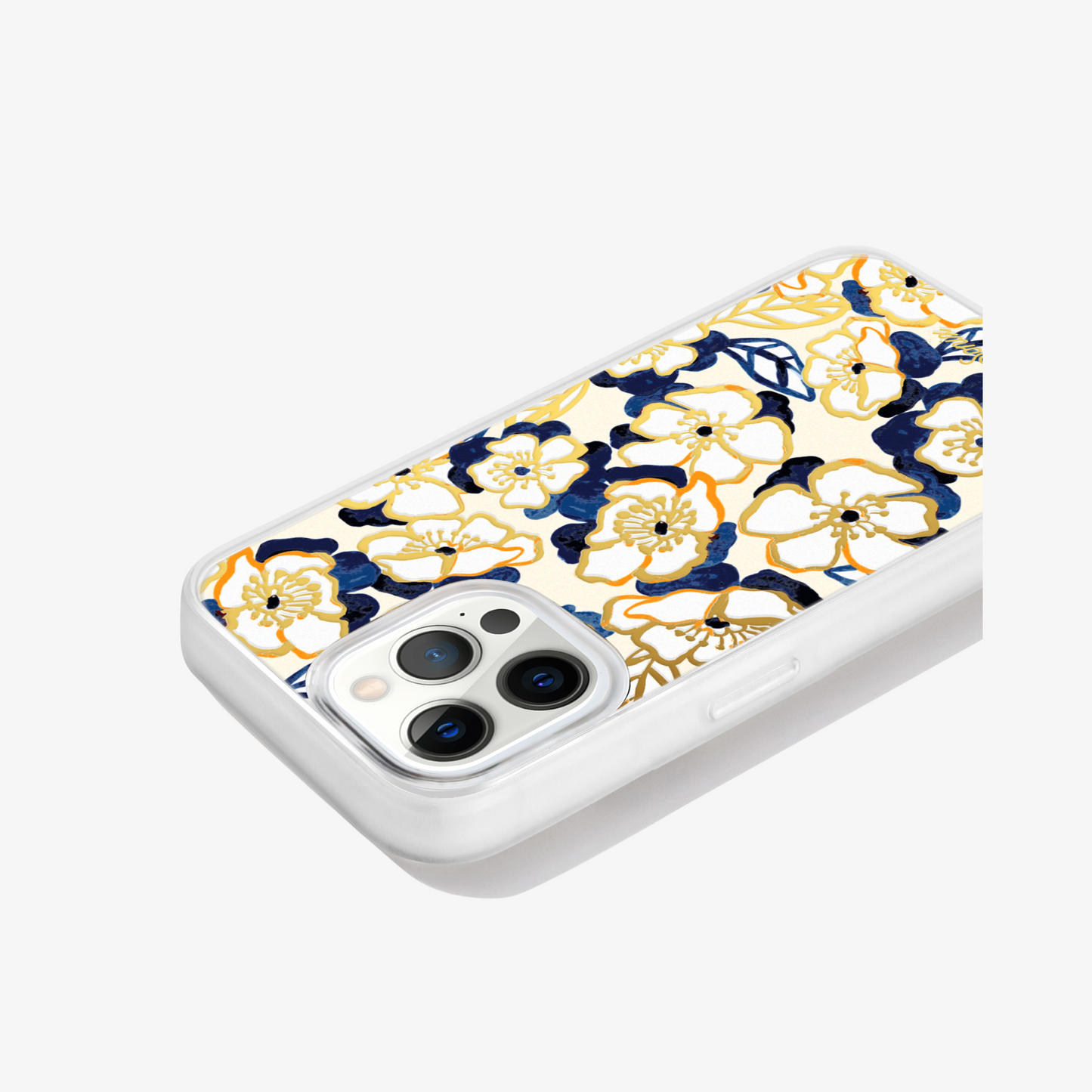 Blue Petal MagSafe® Compatible iPhone Case