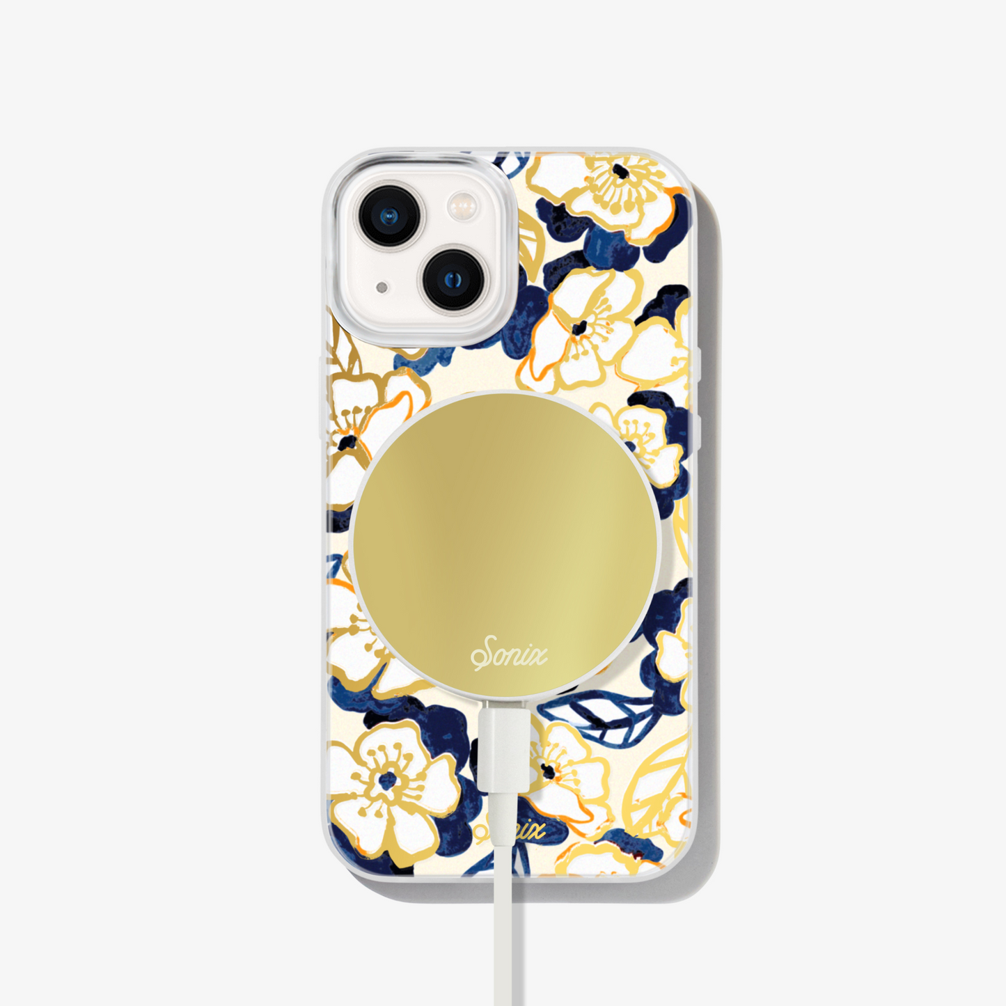 Blue Petal MagSafe® Compatible iPhone Case