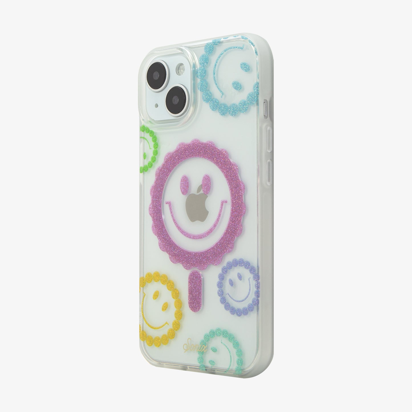 Glitter Smiley MagSafe® Compatible iPhone Case