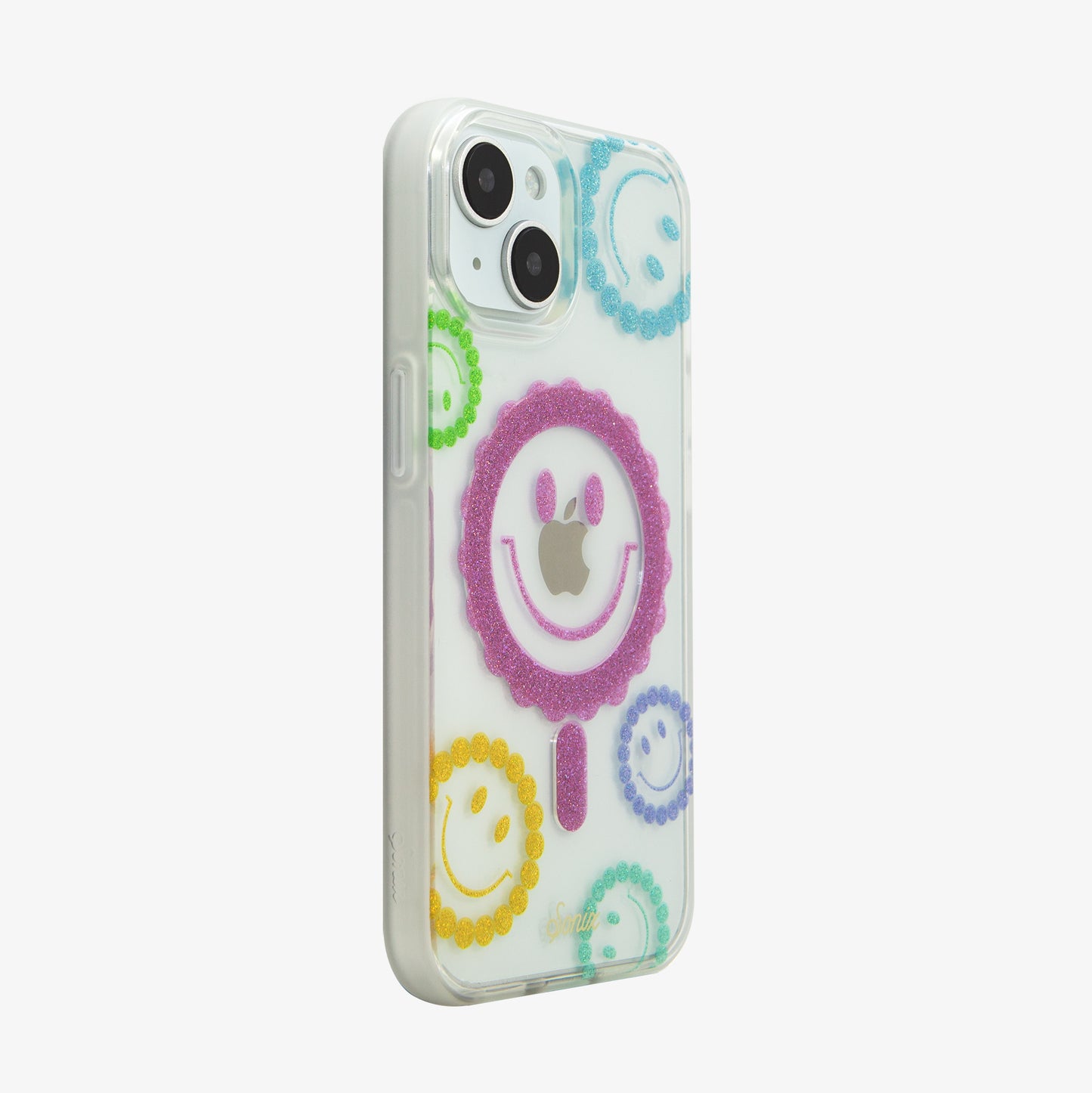 Glitter Smiley MagSafe® Compatible iPhone Case