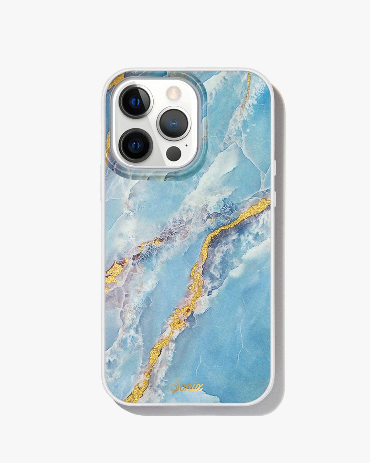Ice Blue Marble iPhone Case