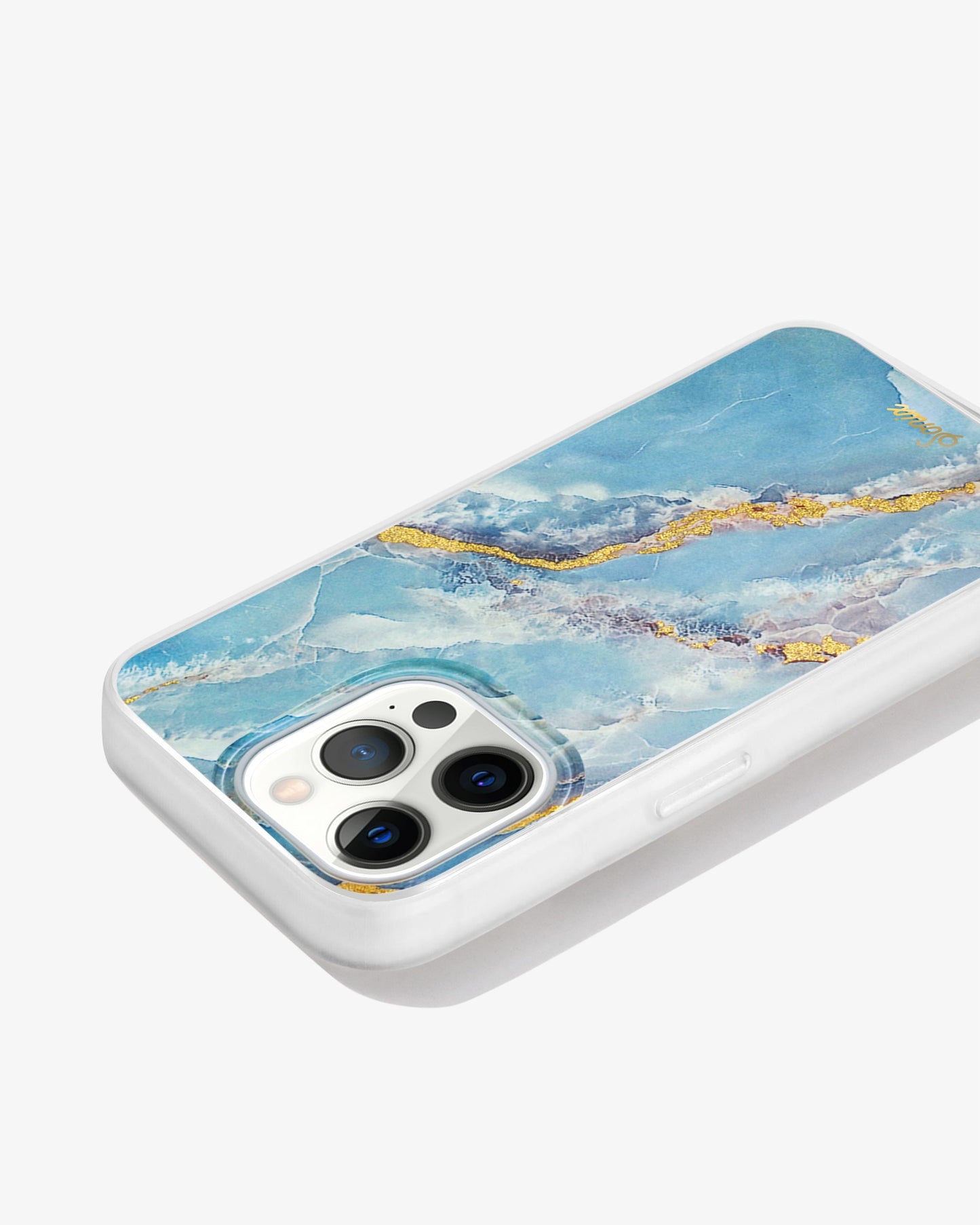 Ice Blue Marble iPhone Case
