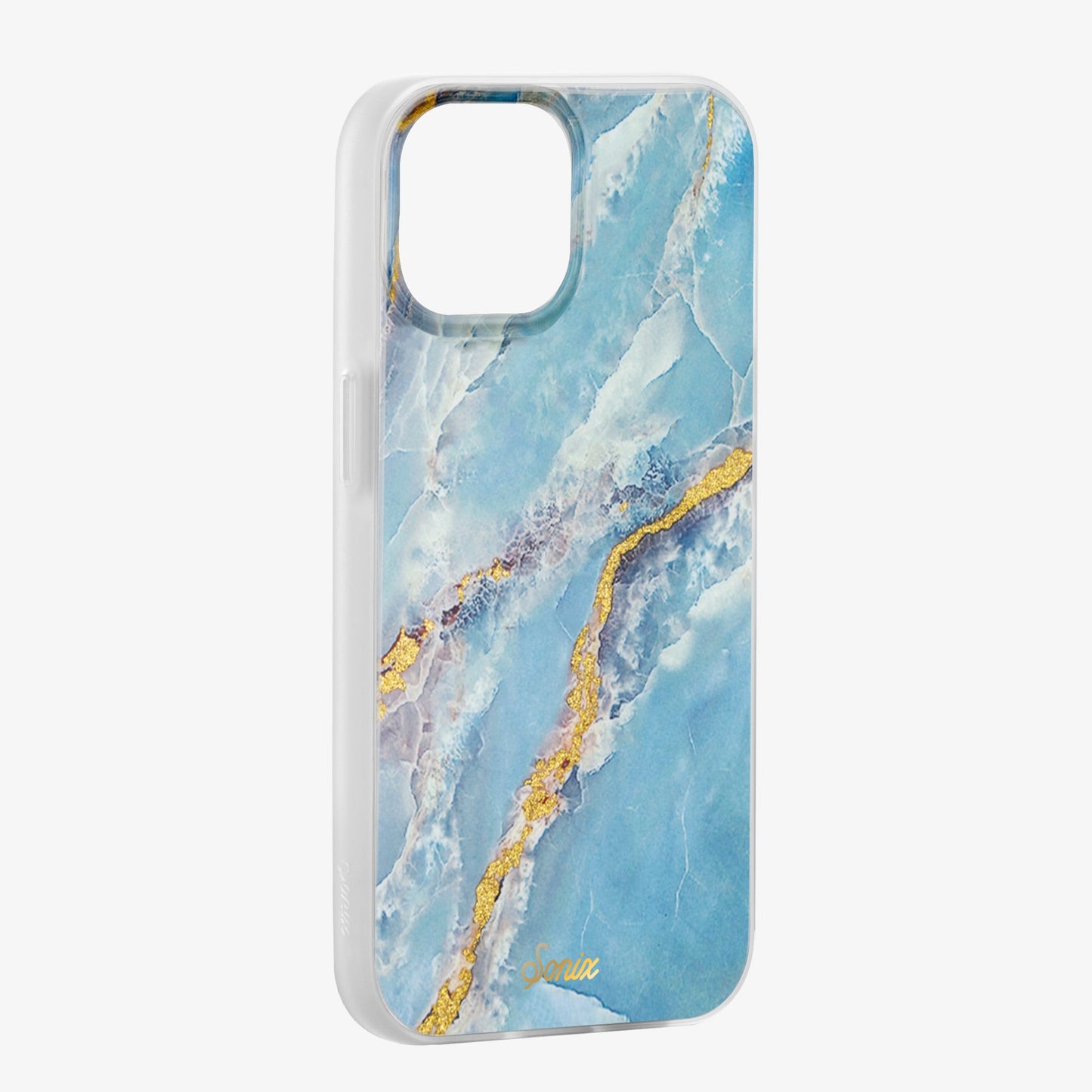 Ice Blue Marble MagSafe® Compatible iPhone Case