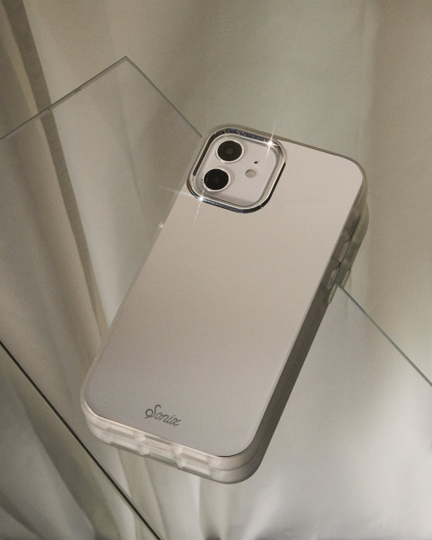 Silver Chrome iPhone Case