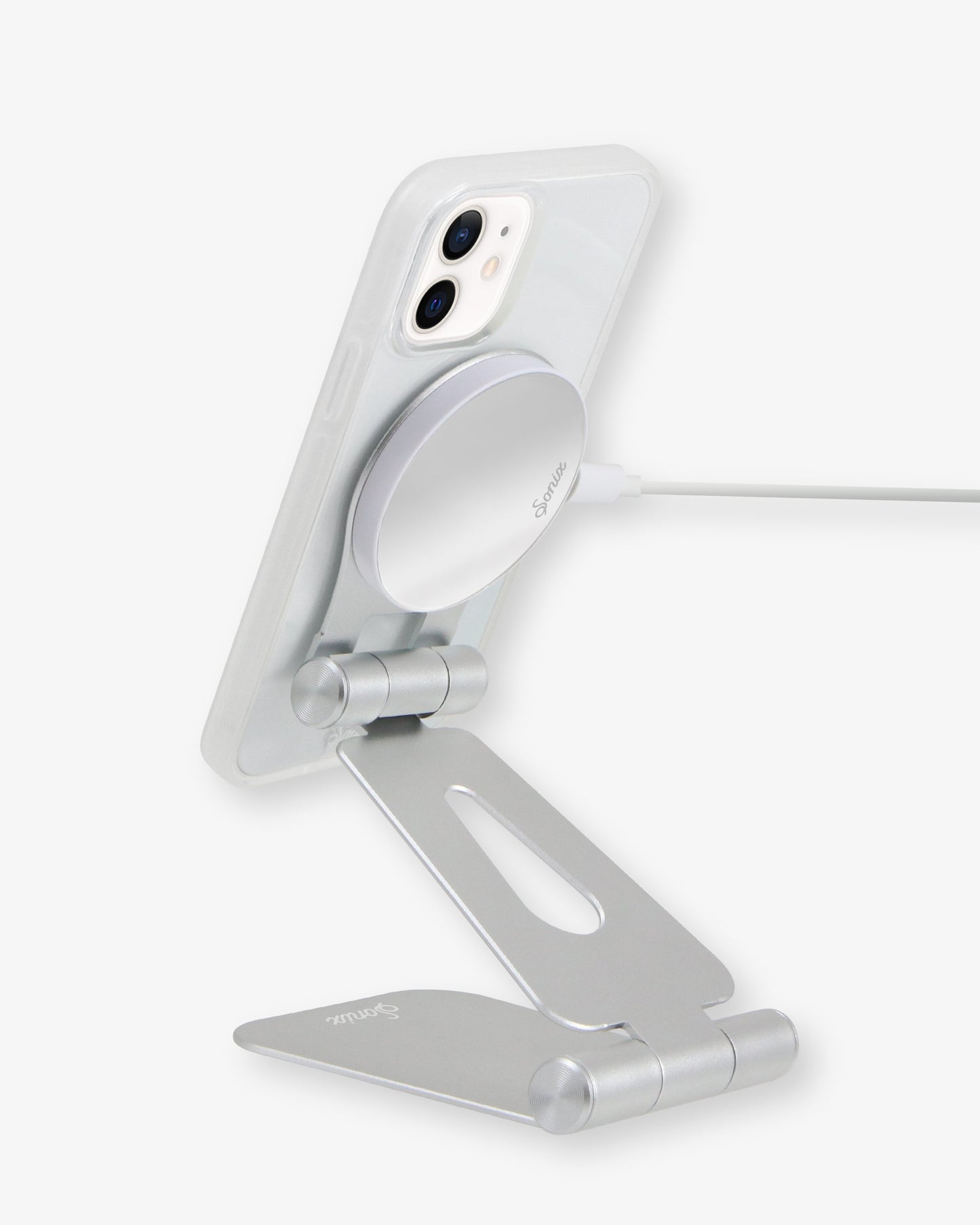 Pedestal, Magnetic Phone Stand - Silver