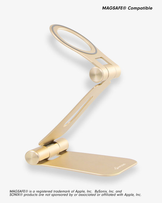 Pedestal, Magnetic Phone Stand - Gold