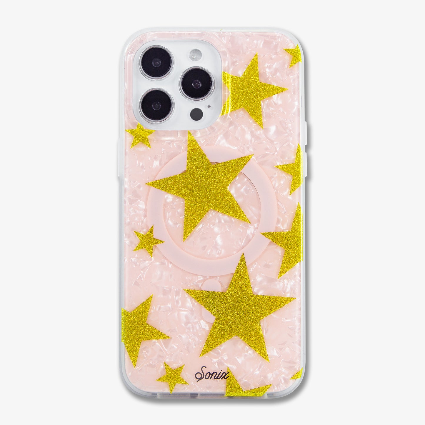 Starry Pink Tort MagSafe® Compatible iPhone Case
