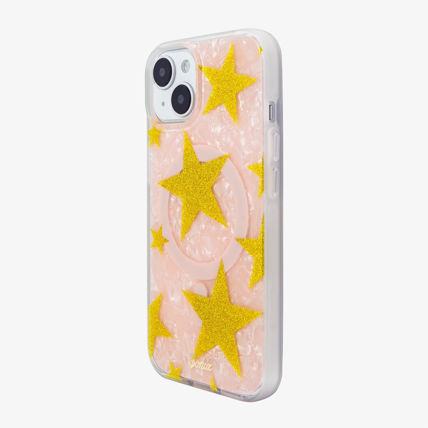 Starry Pink Tort MagSafe® Compatible iPhone Case