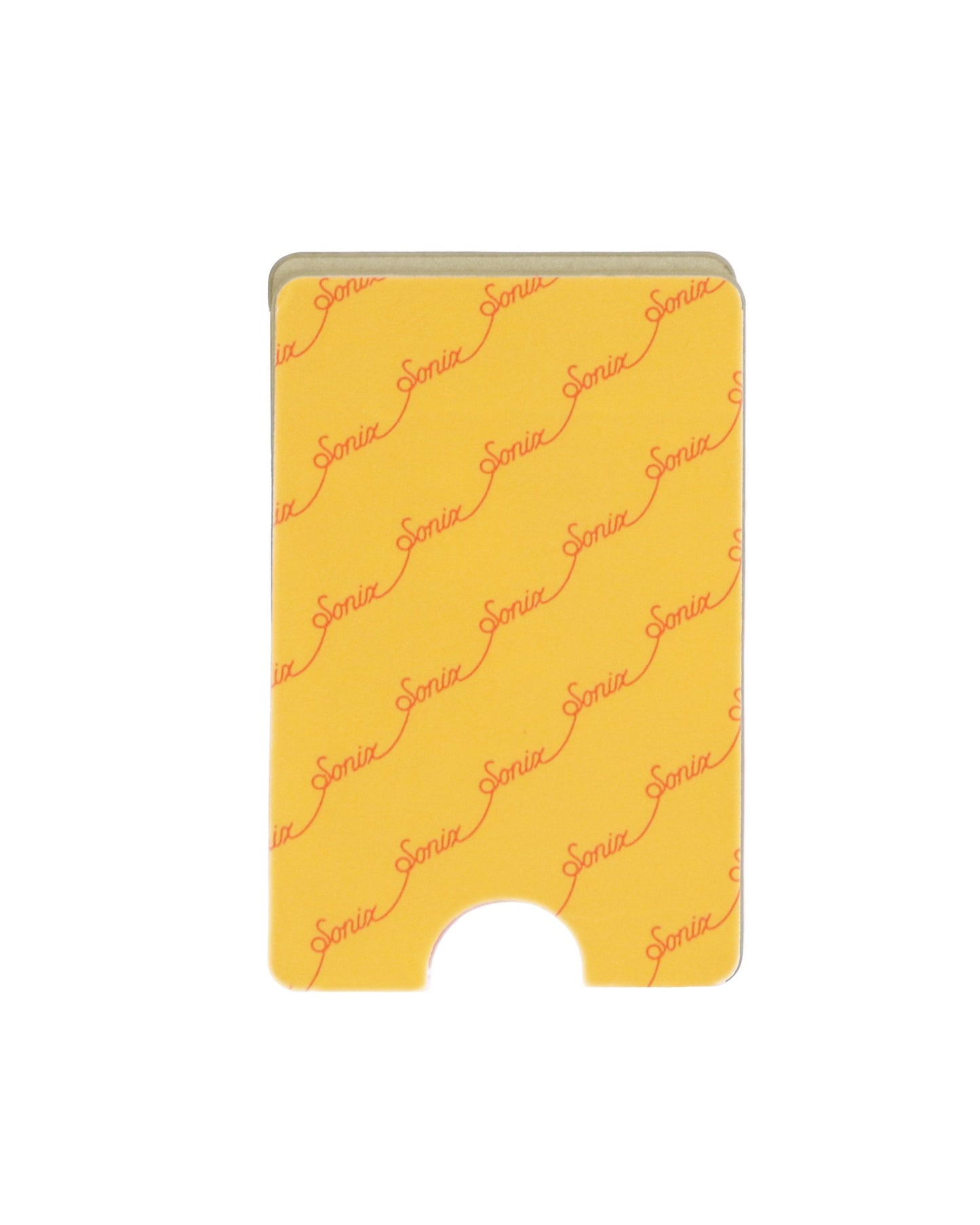 Vegan Leather Adhesive Wallet - Platinum