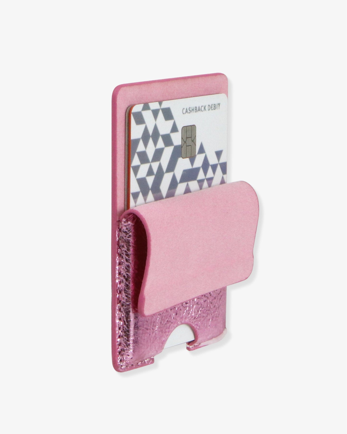 Vegan Leather Adhesive Wallet - Onyx