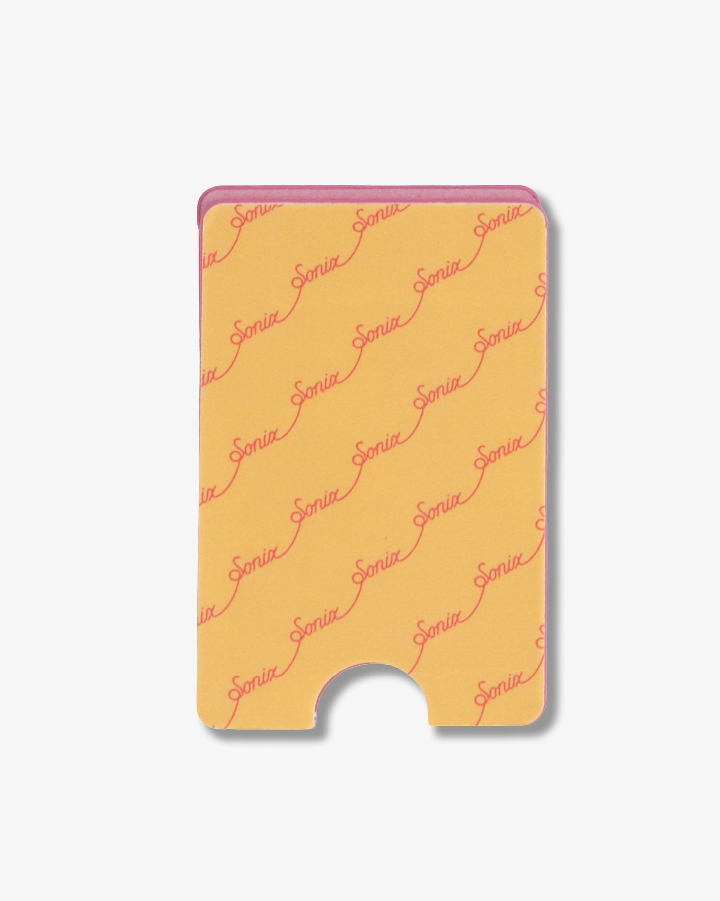 Vegan Leather Adhesive Wallet - Mauve