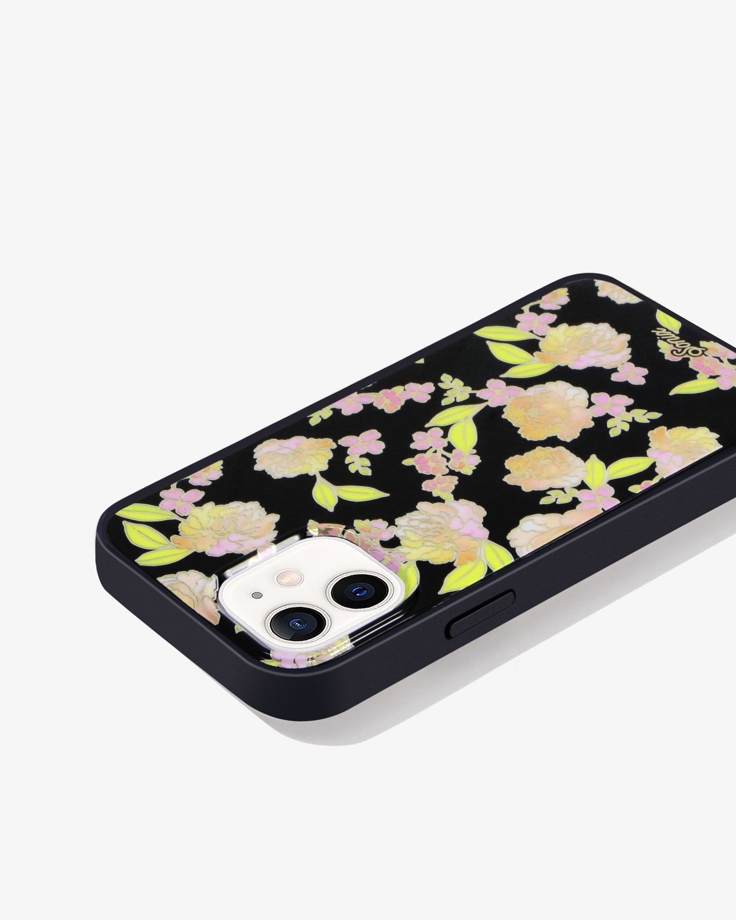 Floral Fantasy Black iPhone Case