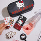 classic hello kitty phone case, maglink charger, airpod case, and uv box displayed on a white background