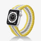 Knit Apple Watch Band - Varsity Yellow + Grey Stripe