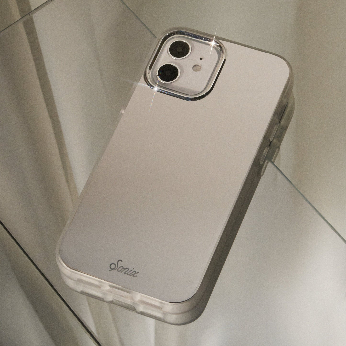 Silver Chrome iPhone 12 Mini Case