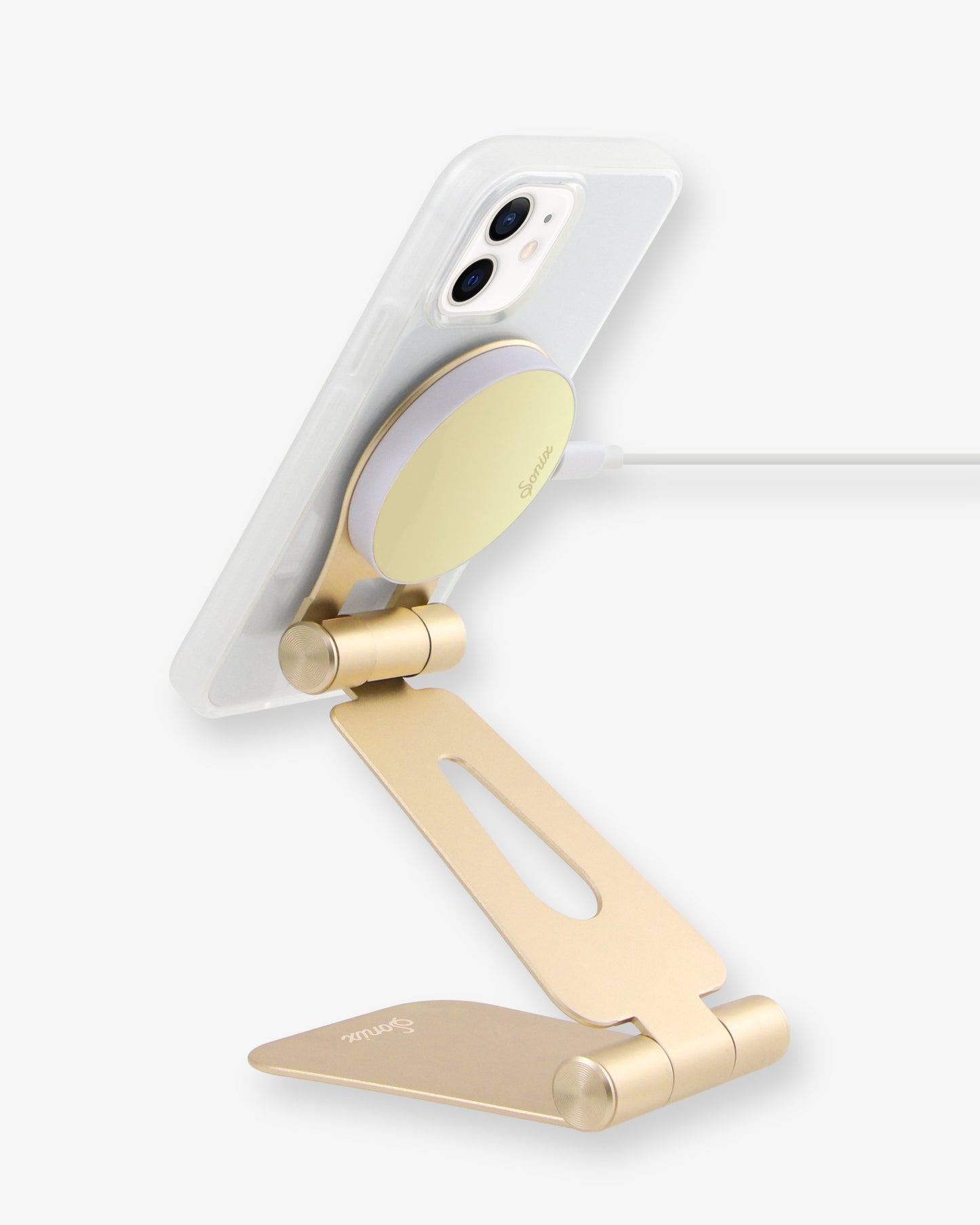 Pedestal, Magnetic Phone Stand - Gold