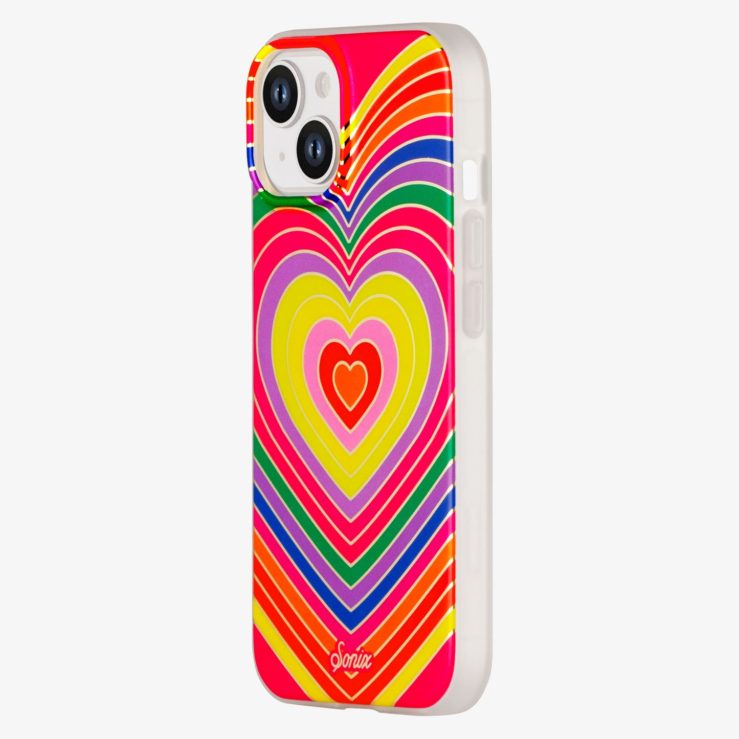Rainbow Hearts MagSafe® Compatible iPhone Case