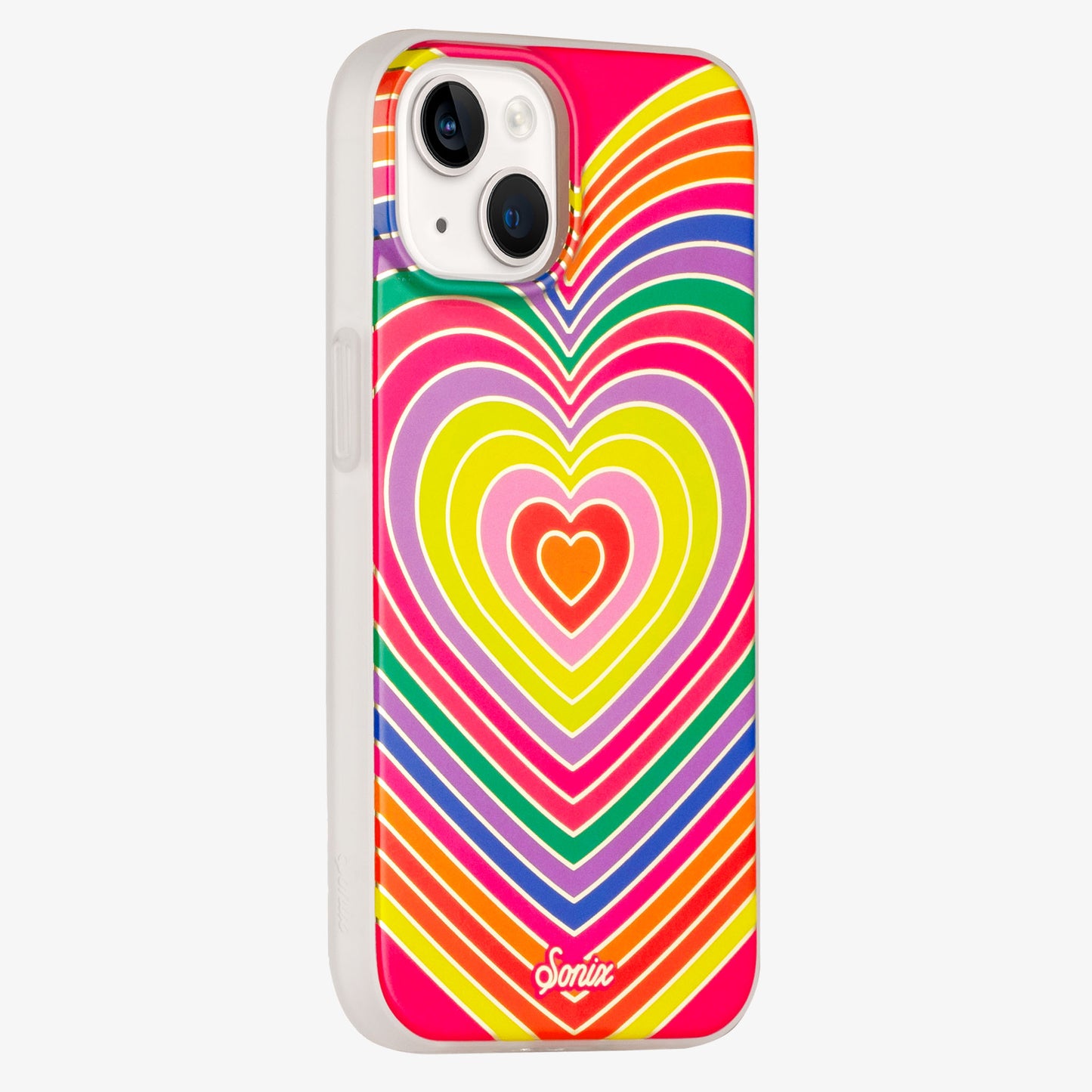 Rainbow Hearts MagSafe® Compatible iPhone Case