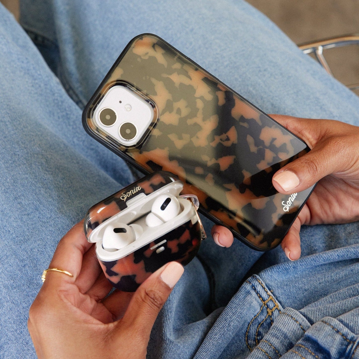 Brown Tort AirPods Case