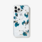 delicate white flowers with gold foiled pollen details shown on an iphone 11 pro