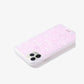 pink tort design with a shine that gleams in the light shown on an iphone 11 pro max side view