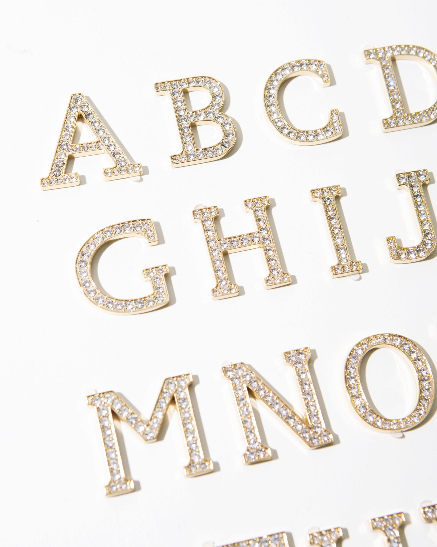 Tech Accessories - Crystal Embellished Metal Alphabet Sticker