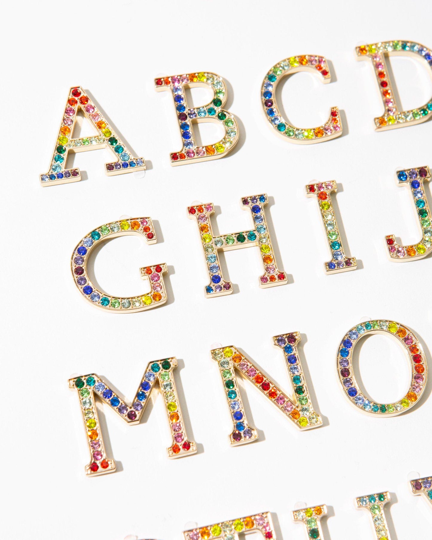 Tech Accessories - Crystal Embellished Metal Alphabet Sticker